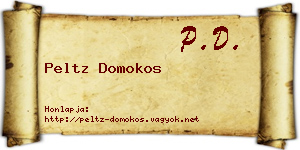 Peltz Domokos névjegykártya